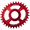 Δίσκος ποδηλάτου BURGTEC Oval Shimano Direct Mount Thick Thin Chainring - 32T - Race Red thumb