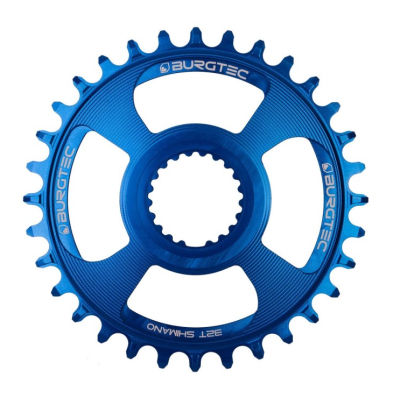 Δίσκος ποδηλάτου BURGTEC Shimano Direct Mount Thick Thin Chainring - 32T - Deep Blue