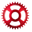 Δίσκος ποδηλάτου BURGTEC Shimano Direct Mount Thick Thin Chainring - 32T - Race Red thumb