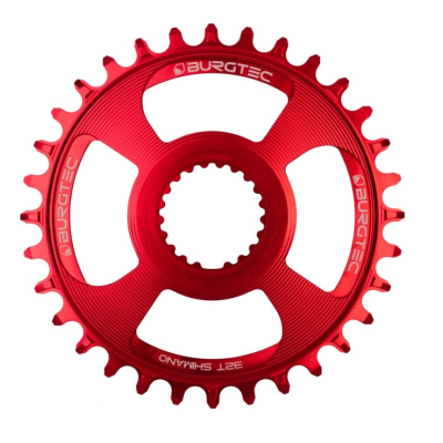 Δίσκος ποδηλάτου BURGTEC Shimano Direct Mount Thick Thin Chainring - 32T - Race Red