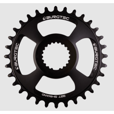 Δίσκος ποδηλάτου BURGTEC Shimano Direct Mount Thick Thin Chainring ­ 28T ­ Burgtec Black