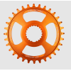 Δίσκος ποδηλάτου BURGTEC Shimano Direct Mount Thick Thin Chainring ­ 34T ­ Iron Bro Orange
