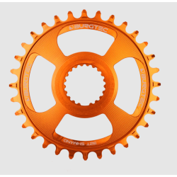 Δίσκος ποδηλάτου BURGTEC Shimano Direct Mount Thick Thin Chainring ­ 34T ­ Iron Bro Orange