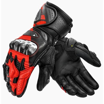 Δερμάτινα γάντια μηχανής SHIMA RS-3 RED FLUO