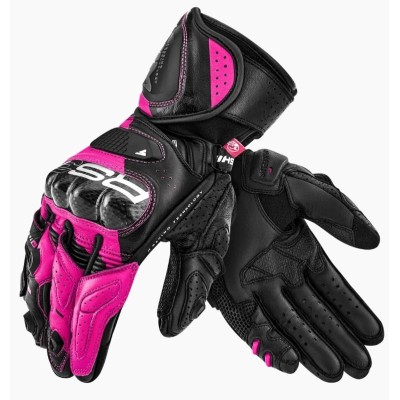 Γυναικεία δερμάτινα γάντια μηχανής SHIMA RS-3 PINK