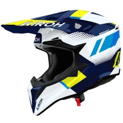 Κράνος motocross AIROH WRAAAP VISION Yellow/Blue Gloss