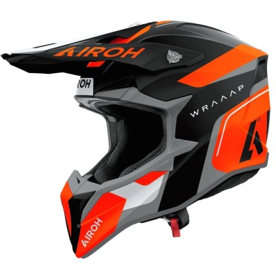 Κράνος motocross AIROH WRAAAP VISION Conquer ORANGE MATT