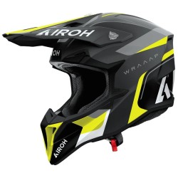 Κράνος motocross AIROH WRAAAP Conquer Yellow Matt