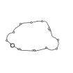 Φλάντζα για κάλυμμα συμπλέκτη Kawasaki KLX450R 08-24, KX450F 06-08, KFX450R 08-14 thumb