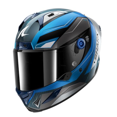 Κράνος μηχανής SHARK AERON MEKARIUM BLUE/WHITE Κράνος μηχανής SHARK AERON MEKARIUM BLUE/WHITE