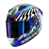 Κράνος μηχανής SHARK AERON SPEED-FANCY MAT BLACK/BLUE/PURPLE