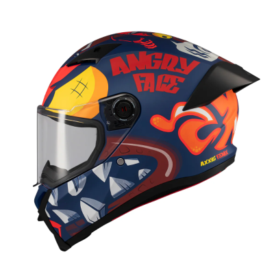 Κράνος μηχανής AXXIS FENIX ANGRY FACE C5 MATT