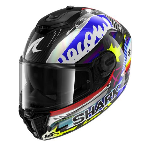 Κράνος μηχανής SHARK SPARTAN RS CARBON STREETRUSH BLACK/BLUE/SILVER/YELLOW