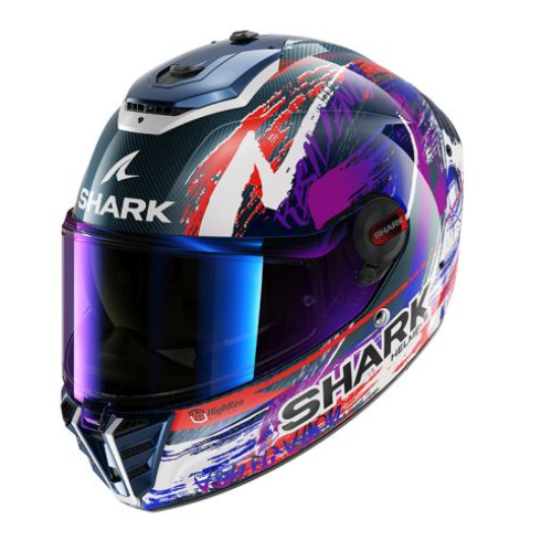 Κράνος μηχανής SHARK SPARTAN RS CARBON ZARCO SIGNATURE CARBON/PURPLE/WHITE