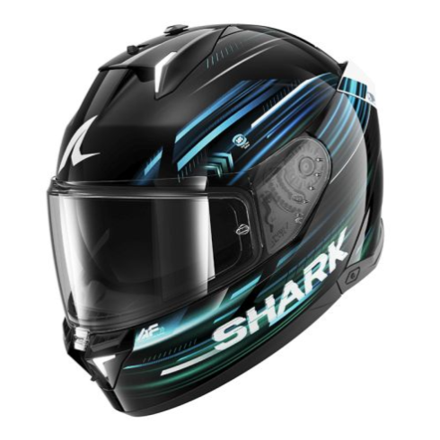 Κράνος μηχανής SHARK SKWAL i3 LIGHT-BLUR BLACK/BLUE/GREEN