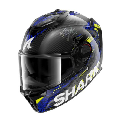 Κράνος μηχανής SHARK SPARTAN GT PRO CARBON SPEED-VIB BLACK/BLUE/YELLOW Κράνος μηχανής SHARK SPARTAN GT PRO CARBON SPEED-VIB BLACK/BLUE/YELLOW