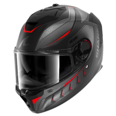 Κράνος μηχανής SHARK SPARTAN GT PRO CARBON MEKARIUM MATT BLACK/GREY/RED Κράνος μηχανής SHARK SPARTAN GT PRO CARBON MEKARIUM MATT BLACK/GREY/RED