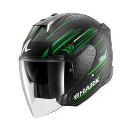 Κράνος μηχανής SHARK SKWAL i3 JET LIGHT-BLUR MAT BLACK/GREEN