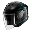 Κράνος μηχανής SHARK SKWAL JET REPTAIA BLACK/BLUE thumb