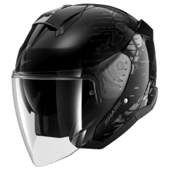 Κράνος μηχανής SHARK SKWAL JET REPTAIA BLACK/GREY