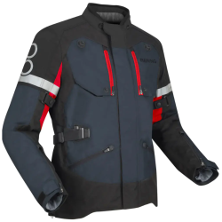 Μπουφάν μηχανής BERING HALIFAX BLACK/ANTHRACITE/RED Μπουφάν μηχανής BERING HALIFAX BLACK/ANTHRACITE/RED