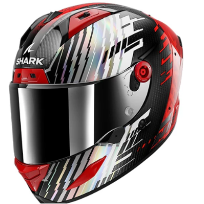 Κράνος μηχανής SHARK AERON EDGY BLACK/RED/SILVER Κράνος μηχανής SHARK AERON EDGY BLACK/RED/SILVER