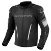 Μπουφάν μηχανής SHIMA SOLID 2.0 BLACK/WHITE