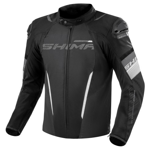 Μπουφάν μηχανής SHIMA SOLID 2.0 BLACK/WHITE