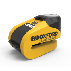 Κλειδαριά δισκόφρενου με συναγερμό OXFORD XA10 - Ø10 mm Yellow/Black