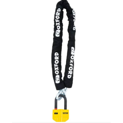 Αντικλεπτική αλυσίδα με κλειδαριά OXFORD Boss Alarm 14mm x 12mm - 2,0M YELLOW
