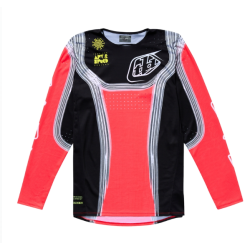 Μπλούζα motocross TROY LEE DESIGNS SE PRO Stripes Jersey - Infra Red/Black Μπλούζα motocross TROY LEE DESIGNS SE PRO Stripes Jersey - Infra Red/Black