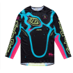 Μπλούζα motocross TROY LEE DESIGNS SSE Ultra Membrane Jersey - Black/Yellow thumb