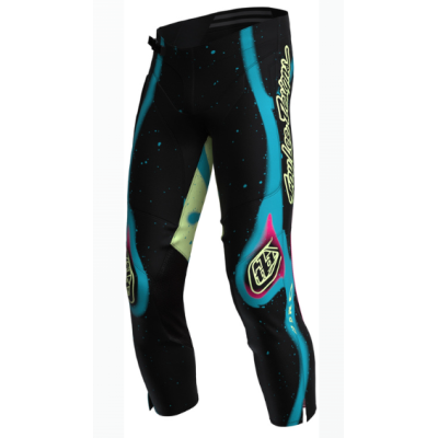 Παιδικό παντελόνι motocross TROY LEE DESIGNS GP Pro Membrane - Black/Yellow