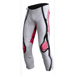 Παιδικό παντελόνι motocross LEE DESIGNS GP Pro Membrane - White/Infra Red