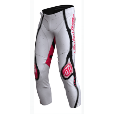 Παιδικό παντελόνι motocross LEE DESIGNS GP Pro Membrane - White/Infra Red