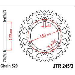 Γρανάζι κίνησης JTR245/3,47 Γρανάζι κίνησης JTR245/3,47