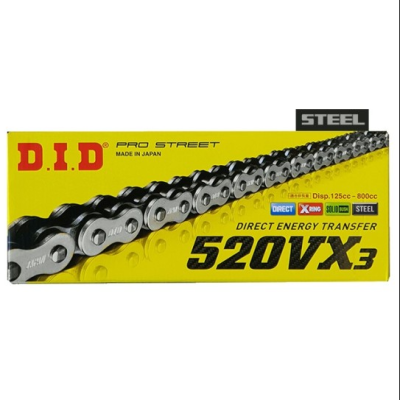 Αλυσίδα κίνησης DID 520VX3 114-Links DID520VX3114FB