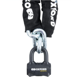 Αντικλεπτική αλυσίδα με κλειδαριά OXFORD Nemesis 16mm 2.0M