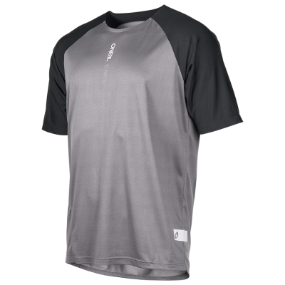 Κοντομάνικο μπλουζάκι ποδηλασίας O'NEAL PIN IT BLACK/GRAY V.26