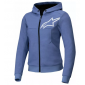 Γυναικείο φούτερ μοτοσυκλέτας ALPINESTARS Stella Chrome v2 BLUE VIOLET/WHT thumb