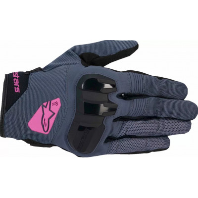 Γυναικεία γάντια μηχανής ALPINESTARS STELLA CHROME ASPH BLK/PRPL