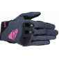 Γυναικεία γάντια μηχανής ALPINESTARS STELLA CHROME ASPH BLK/PRPL thumb