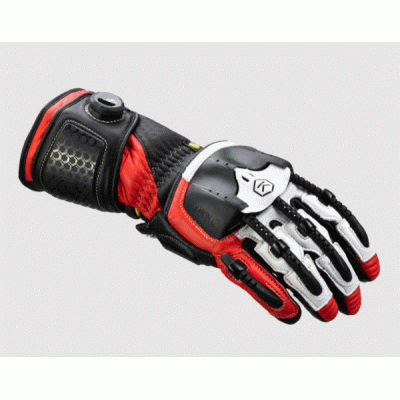 Δερμάτινα γάντια μηχανής KNOX Handroid MK5 RED 