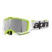 Μάσκα motocross ALPINESTARS VISION 8 WORDMARK WHITE YLLW FLUO Mirror SILVER thumb