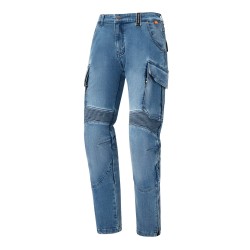 Παντελόνι μηχανής SECA SQUARE II WASHED BLUE