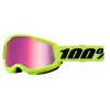 Μάσκα motocross 100% STRATA2 NEON YEL MR PK