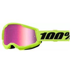 Μάσκα motocross 100% STRATA2 NEON YEL MR PK