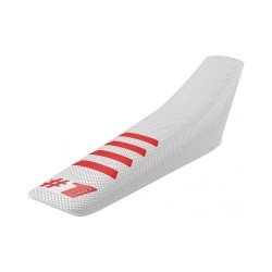 Κάλυμμα σέλας ONEGRIPPER RIBBED White/Red - UNIVERSAL