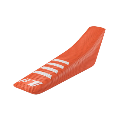 Κάλυμμα σέλας ONEGRIPPER RIBBED Orange/White - UNIVERSAL