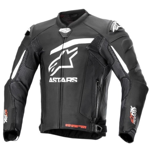 Δερμάτινο μπουφάν μηχανής ALPINESTARS GP PLUS R V4 RIDEKNIT BLACK/WHITE Δερμάτινο μπουφάν μηχανής ALPINESTARS GP PLUS R V4 RIDEKNIT BLACK/WHITE